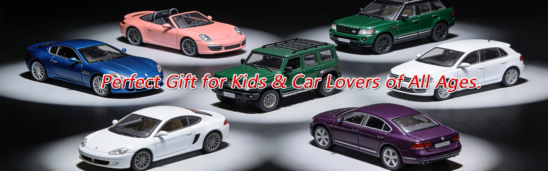 1:18, 1:64 Alloy, ABS, and Zinc Diecast Luxury Sedans, Sports, and Classic Cars